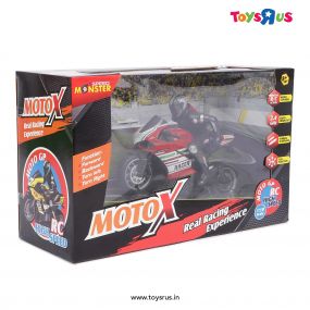 Speed Monster MotoX Racer 1:10 Scale Remote Control Motor Bike for Kids 8 Years+