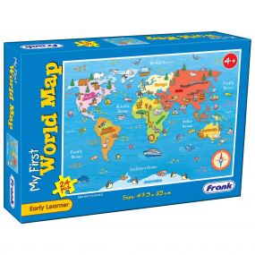 Frank My First World Map 24 Pieces Puzzle (for kids aged 4 years and above)