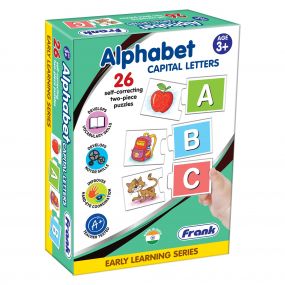 Frank Alphabet Capital Letters 26 Self Correcting 2 Piece Puzzle Age 3+ Years