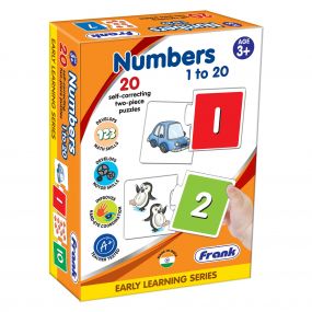 Frank Numbers 20 self correcting 2 Piece Puzzle Age 3+ Years