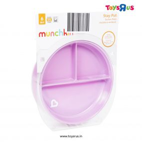 Munchkin Suction Plate- Purple, For Kids 6M+, BPA Free