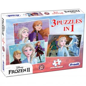 Frank Frozen II 3 In 1 Jigsaw Puzzles for Kids age 5Y+