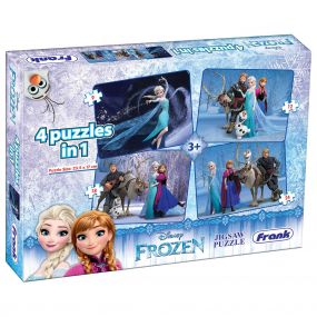 Disney Frozen 4 in 1 Jigsaw Puzzle Pack For Kids 3+