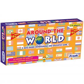 Frank around the world quiz based board game for 10 Year old kids and above