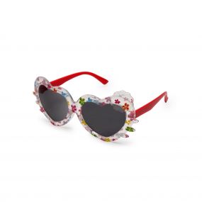 Stol'n Heart Shaped UV Protected Sunglass (Pink/Red)