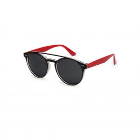 Stol'n Round Shaped UV Protected Sunglass-Black/Red
