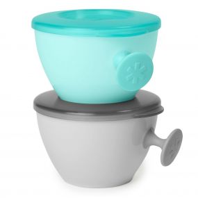 Skip Hop Easy-Grab Bowls Weaning Accessory Grey/Teal