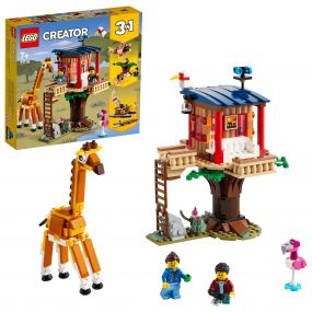 LEGO Creator 3in1 Safari Wildlife Tree House 31116 Building Kit (397 Pieces)