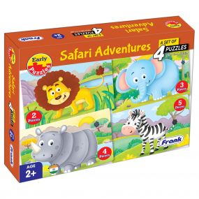 Frank Animals Early Puzzles Safari Adventures | Set of 4