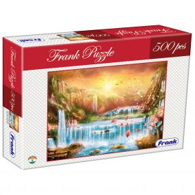 Frank Fantasy Landscape 500 pieces fun & challenging with realistic Illustrations jigsaw puzzle for kids & adults