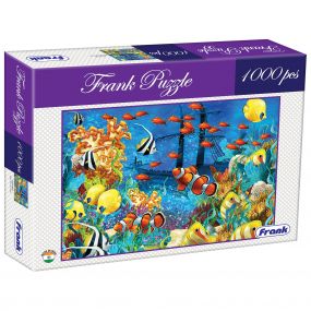 Frank 1000 Pieces Coral Reef Jigsaw Puzzle for Kids 14+ Years and Adults with Realistic Illustrations