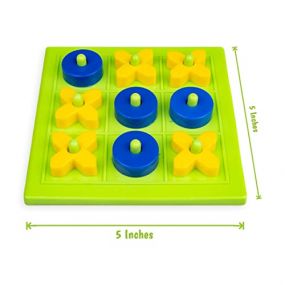 Ratnas 3D Tic Tac Toe Classic Mind Challenging Cross & Zero Family Board Game for Kids & Adults
