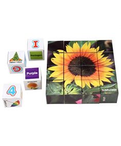 Ratna's Educational Sunflower Blocks for Kids. Let Your Child Learn About Different Colourful Flowers.