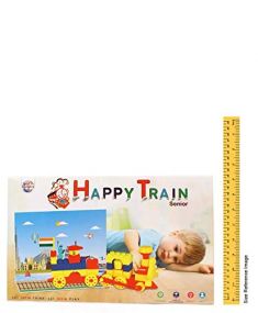 Ratnas Happy Train Senior Building Block Set for Kids Age 3+ Years