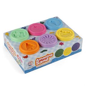 Ratna's Amazing Different Coloured Sand With Moulds (Multicolor) | Pack of 6