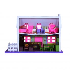 Toyzone My Little 34pcs Doll House with furniture role play set