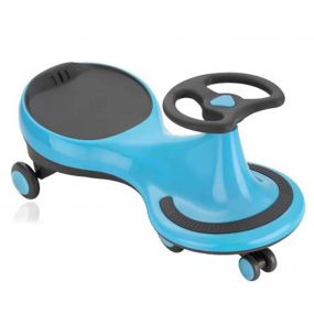 Tygatec Blue Swing Car Wiggle Ride-On for Kids 3+ Years