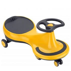 Tygatec Yellow Swing Car Wiggle Ride-On for Kids 3+ Years