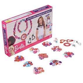 Ratnas Acrylic Barbie Jewellery Making Kit Senior for Girls to Make Necklace, Earrings & Bracelet
