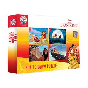 Ratna's 4 in 1 Disney Lion King Jigsaw Puzzle 140 Pieces for Kids | 4 Jigsaw Puzzles 35 Pieces Each | Made in India