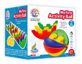 Ratnas My First Activity Ball Learning Activity Toy, Multicolour, 12 Months And Above, Infant And Preschool Toys