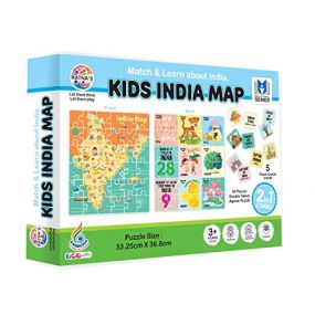 Ratnas Match And Learn Kids India Map Jigsaw Puzzle for Kids 3Y+