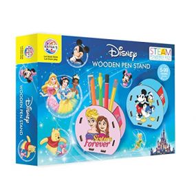 Ratnas Wooden Pen Stand Disney DIY Art and Craft Set for Kids of 5 Years