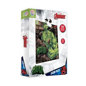 Ratna's 99 Pieces Disney And Marvel Series Jigsaw Puzzle for Kids. Puzzle Size 44.5Cm X 37Cm (Hulk)