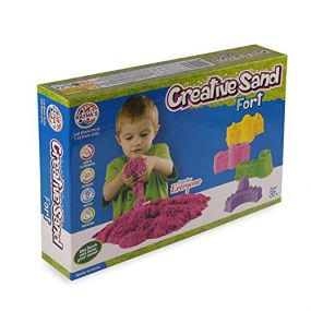 Ratna's Creative Sand Smooth And Non Sticky for Kids With Fort Moulds (Assorted Colours)