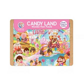 Ratnas Candy Land Wooden Floor Jigsaw Puzzle | 35 Pieces Puzzle