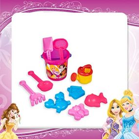 Ratnas Disney Beach Set Princess Print 10 pcs | Sand Game Castle Building Plastic Beach Toy Set