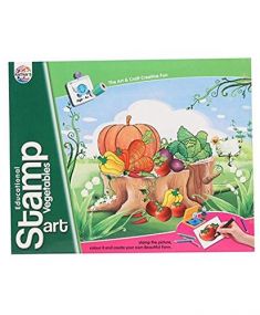 Ratnas Educational Art & Craft Veg Stamp Art for Kids 4Y+