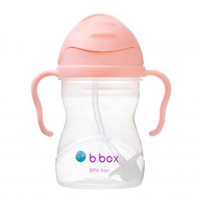 B.Box Weighted Straw Sippy Cup 240 ml For Kids For 6m+ (Light Pink)