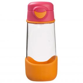 B.Box Tritan Sport Spout Drink Bottle 450 ml | Strawberry Shake Pink Orange