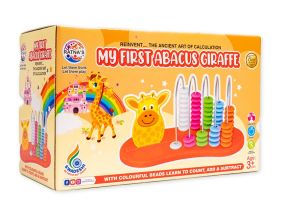 Ratnas My First Abacus Giraffe Colourful Beads learn to Count, Add and Subtract Age 3+ Years