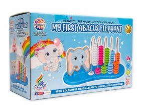 Ratnas My First Abacus Elephant With Colourful Beads Learn to Count, Add & Subtract