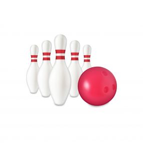 Playnxt Kids Bowled Over Bowling Set for Kids | (5+ Years, Unisex, Red & White)