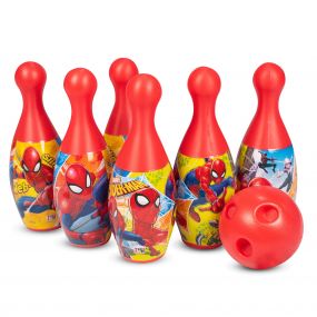 Marvel Spiderman Bowling Set for Kids (6 Pins and 1 Ball)