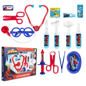 Marvel Spiderman Little Doctor Set Multicolour (15 Pieces) with Doctor Dress