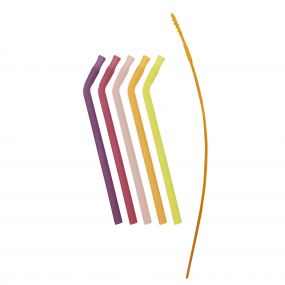 B.Box Reusable Silicone Straw (Very Berry Pack of 5) | Multicolour