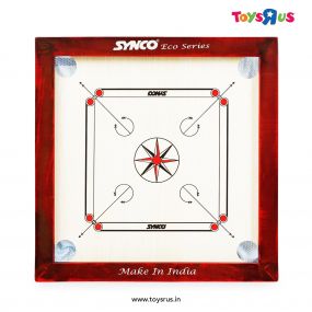 Synco 18"x18" Eco Toy Carrom Board for 2 Years and Above
