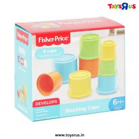 Fisher-Price Original Stacking Cups, Colourful Stacking Toys, Develops Hand-Eye Coordination - Multicolour