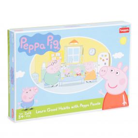 Funskool Games Peppa Pig Good Habits 2 in1 Puzzle (24 Pieces)