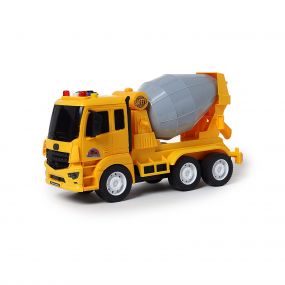 Mini Yellow Excavator Cement Mixer for Kids 2 Years and Above