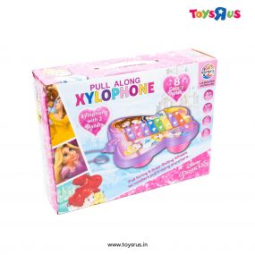 Ratnas Pull Along Xylophone Disney Princess for Infants & Toddlers