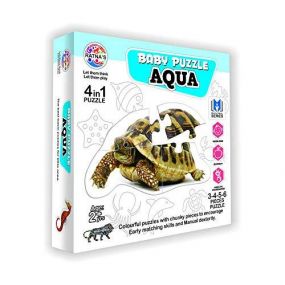 Baby Jigsaw Aqua 4 in 1 Colourful Puzzles Age 2+Years