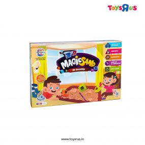 Ratna's Magic Sand 3D Shapes. Best Quality Sand Non Sticky And Dust Free. With Best Quality Moulds (Sand Colour May Vary)