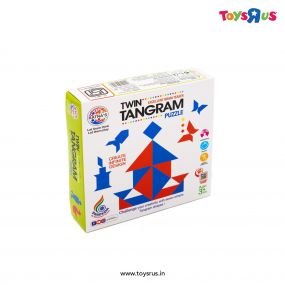 Ratnas Twin Tangram Puzzle Brain Teaser 14 Pieces For 3 Years+ Kids