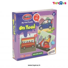 Skoodle Quest My First Puzzle On Road (Set Of 3) for Kids 3+ Year