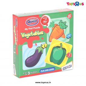 Skoodle Quest My First Puzzle Vegetables (Set Of 3) for Kids 3+ Years